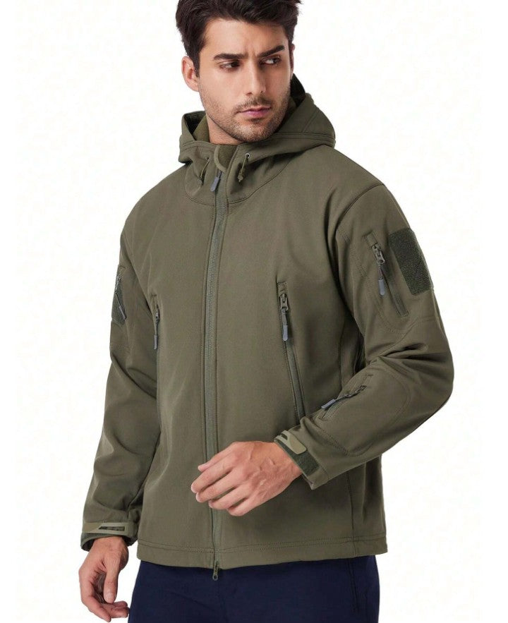 Zweiteiliges Herren-Outdoor-Set aus Jacke und Hose, wasserabweisend mit Fleecefutter, Ansicht 8